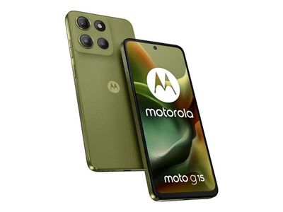 Motorola Moto G15 - 4G smarttelefon - dobbelt-SIM - RAM 4 GB / Internminne 128 GB - microSD slot - LCD-display - 6.72" - 2400 x 1080 piksler (60 Hz)