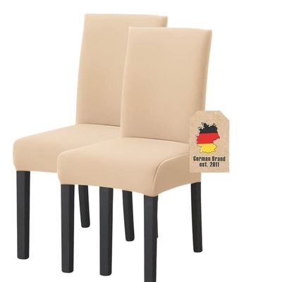 Elastisk Stoltrekk med 38 - 45 cm setehøyde og 45 - 65 cm rygghøyde - til fest, bryllup, hotell eller hjemme i spisestuen