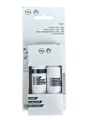 Original OPEL 168 (Z168) Lak til reparation: Billak + Klarlak 2x12ml