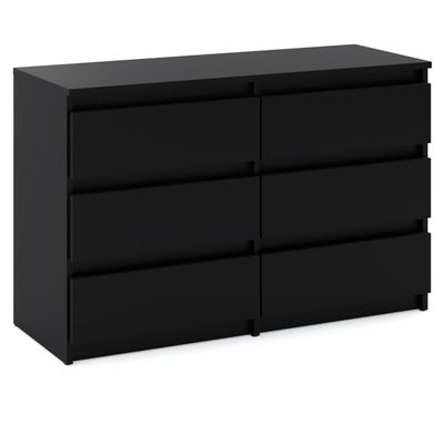 Kommode Sort 100 CM TV Skab Skænk Garderobe Stue Møbel
