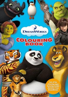 Dreamworks malebok 32 sider aktivitetsbok shrek madagaskar