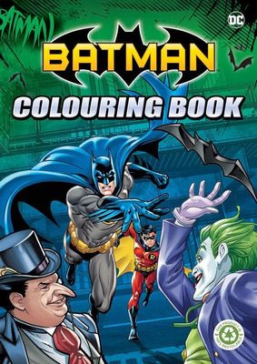 Batman malebok 32 sider aktivitetsbok pyssel robin jokeren