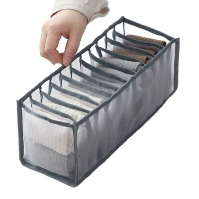 Undertøy lagringsarrangør byrå garderobe 11 rom grå