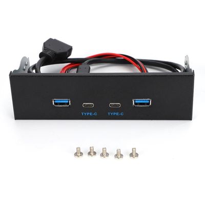 High-Speed USB 3.1 Gen2 frontpanel - 10G optisk drev med USB 3.0, USB 2.0, Type C, Type E - Computerdele