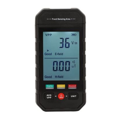 Bärbar EMF-mätare för spökjakt - LCD-skärm, detekterar elektromagnetisk strålning från datorer och telefoner