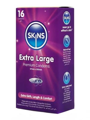Skins Extra Large Condoms 16-pack XL kondomer