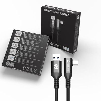 5 m kabel från VortexVR USB-A till Meta Quest Link | till Quest 3S Quest 3 Quest 2