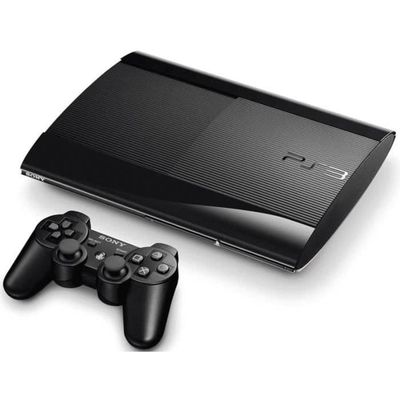 Hemkonsol - Sony - PS3 Ultra Slim 500 GB - Svart - Slim - 500 GB lagringskapacitet- REFURBISHED