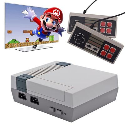 Retro TV-spillkonsoll med 620 spill og to kontroller