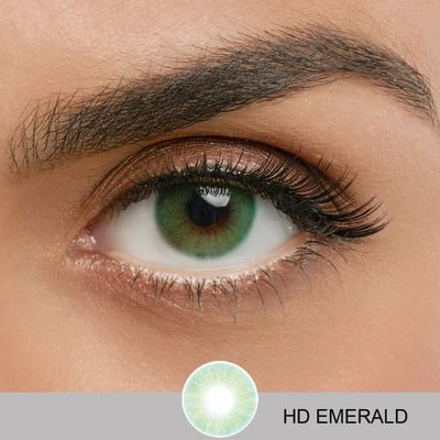 Farvede Kontaktlinser – HD Series – 12 Måneder – 12 Farver - EMERALD