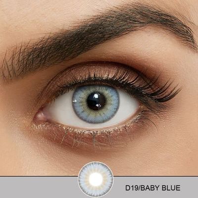 Farvede linser – Dream Series – 12 måneder – 16 farver - BABY BLUE