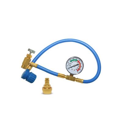 FIXFY 2-i-1 500ml påfyllningskit för luftkonditionering - 2x STOR BURK + Slang + R1234yf-adapter