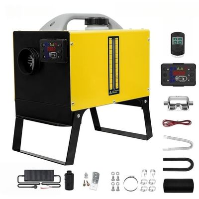 SUNSTER dieselvärmare Luftvärmare 8KW 12V/24V/220V med LCD, tyst dieselvärmare för bil, husbil, garage, camping, fiske, tält