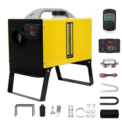 SUNSTER dieselvärmare Luftvärmare 8KW 12V/24V med LCD, tyst dieselvärmare för bil, husbil, garage, camping, fiske, tält