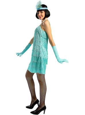 FUNIDELIA 1920-tallet Flapper Kostyme i Blått til dame - Blå
