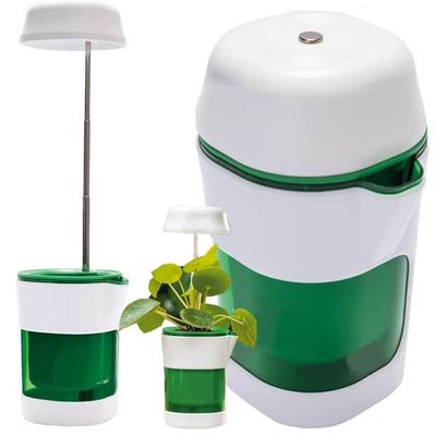 LED-plantelampe med selvvanningspotte - Fullspektret plantebelysning