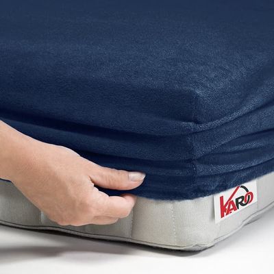 Frotee-aluslakana 160x200 tummansininen 034 KARO