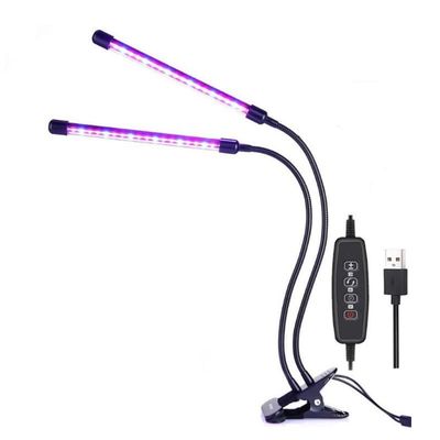 INF Plantelampe / plantebelysning med 2 fleksible LED-lysstoffrør