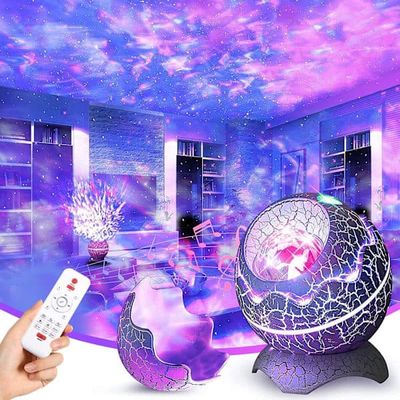 Dino Egg Galaxy Stjerneprojektor med Stjernehimmel og Supernova Nebula