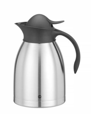 HENDI kaffetermos 1,5L ⌀145x(H)230mm rostfritt stål, svart tryckknapp