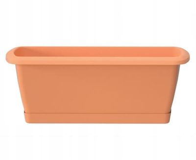 Blomkruka balkonglåda terrakottaplast 49x15 cm med bas Espana