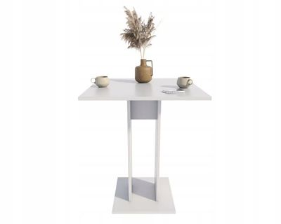 Jula 70 x 70 HVIDT køkkenbord, barbord, til køkken, spisestue, bar