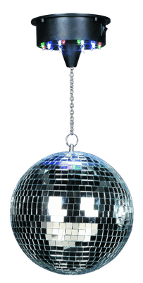 Diskokule 30 cm med LED-lys
