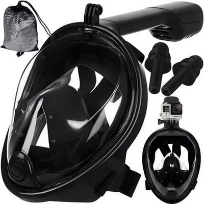 Dykmaske Cyklop med Snorkel Kamerafæste til GoPro Actionkamera S/M