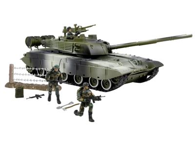 World Peacekeepers 1:18 Militær Main Battle Tank inkl. 2 actionfigurer