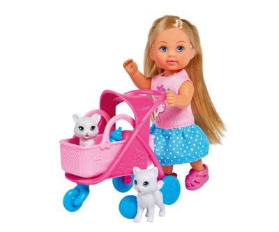 Simba Toys Evi LOVE Cat Buggy, Minidukke, Jente, 3 år, Jente, Flerfarget