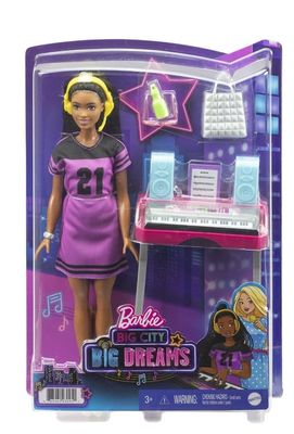 Barbie: Big City Big Dreams Brooklyn" Barbie Doll &Music Studio Legesæt