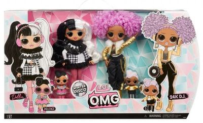 MGA L.O.L. Surprise OMG Winter Disco 2 pack- Dollie & 24K DJ