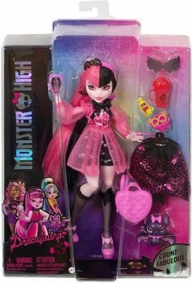 MONSTER HIGH DRACULAURA-DOCKA + tillbehör HHK51