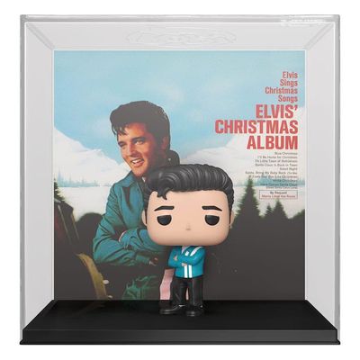 Funko Visas Elvis X-mas Album Pop Albums Vinyl 9 Centimeter Elvis Presley Figur Durchsichtig