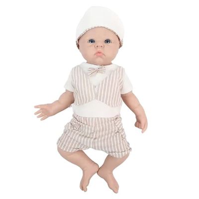 Silikone Reborn Baby Dukker, Realistisk Udseende, Vægtet Krop,47 cm (18,5 tommer) dreng