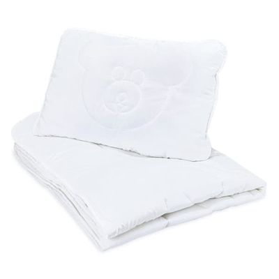 Børnetæppe og pudesæt med sengetøj - dyne, børnedyne, babytæppe, børnetæppe, sengetøj, mikrofiber, 2 stykker sengetøj