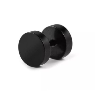 Fake Plug - Musta 10 mm / pari