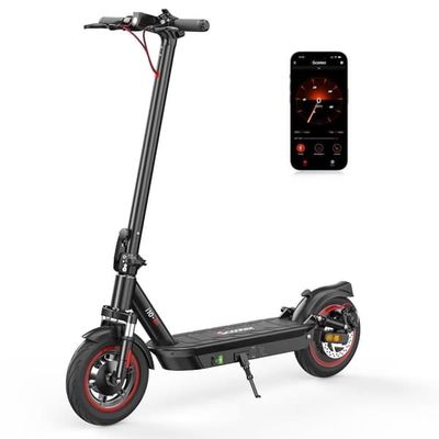 iScooter i10 650W motor 42V 15Ah batteri 10 tum pneumatiska däck max räckvidd 45 km hastighet 40 km/h elektrisk scooter med app