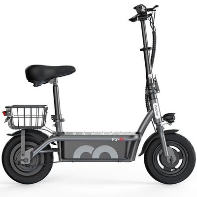 Elscooter med säte iScooter F2, Svart