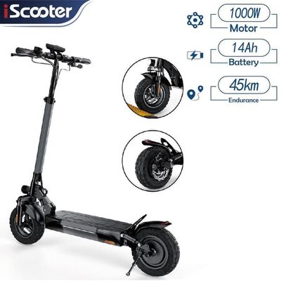 Elscooter iScooter W9, 10-tums däck, 1000W motor, 48V 14Ah-batteri, topphastighet 40 km/h, räckvidd 45 km, fällbar