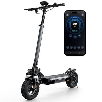 2025Ny E-Scooter iScooter W9 48V 13Ah batteri 1000W Motor 45 km/h Bakre skivbroms med AppElektrisk skoter 10 tums uppblåsbara däck Hastighet