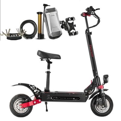 Boyueda Q7Pro Max Vuxen dubbelmotor elektrisk skoter med säte, 3200W motor, 26AH batteri, 60-70KM/H, med NFC