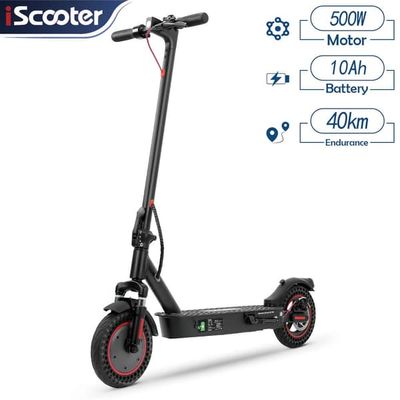 iScooter i9Max E-Scooter - Max. Hastighet 35km/h, Max. Räckvidd 40km, Max. Belastning 120kg 500W Motor, 42V 10Ah Batteri