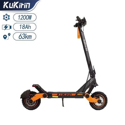KuKirin G3 10 tommer elektrisk scooter med offroad-dæk, 1200W motor, 52V18Ah batteri, maksimal hastighed 50 km/t