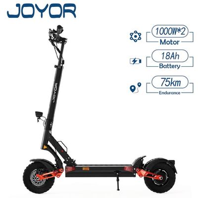 JOYOR T10 hopfällbar elektrisk skoter - 10 tums däck - maxhastighet 25 km/h, räckvidd 75 km motor 1000W x2 batteri 60V 18AH