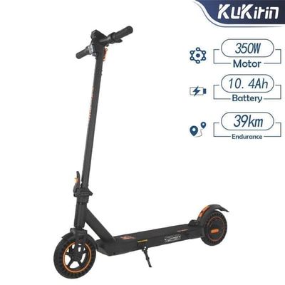 KuKirin S1 Max hopfällbar elektrisk skoter 350W motor, 8 tums däck, 36V 10.4AH batteri, topphastighet 30 km / h, räckvidd 39 km