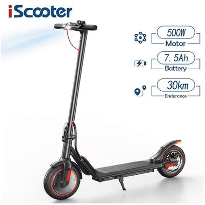 Elektrisk skoter i9M, maxhastighet 35 km/h, räckvidd 30 km, 500W motor 42V 7,5Ah batteri, hopfällbart