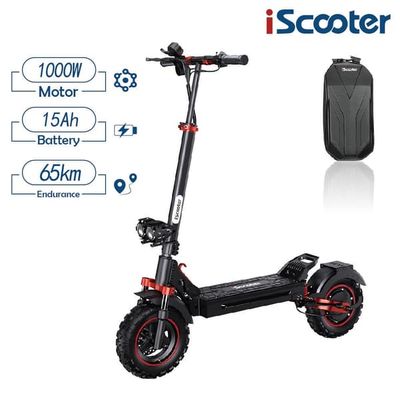 Elektrisk skoter iScooter iX5s 11 tum, maxhastighet 45 km/h, 1000W motor, 48V15Ah batteri, dubbla stötdämpare fram och bak