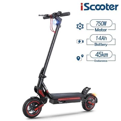 iScooter W8 elektrisk skoter, 48V 14Ah batteri, 750W motor, 9,3 tums däck, topphastighet 40 km/h, räckvidd 40 km, hopfällbar