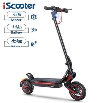 Elektrisk skoter iScooter W8, 750W motor, 48V 14Ah batteri, 9,3 tums däck, räckvidd 40km, toppfart 40km/h, hopfällbar